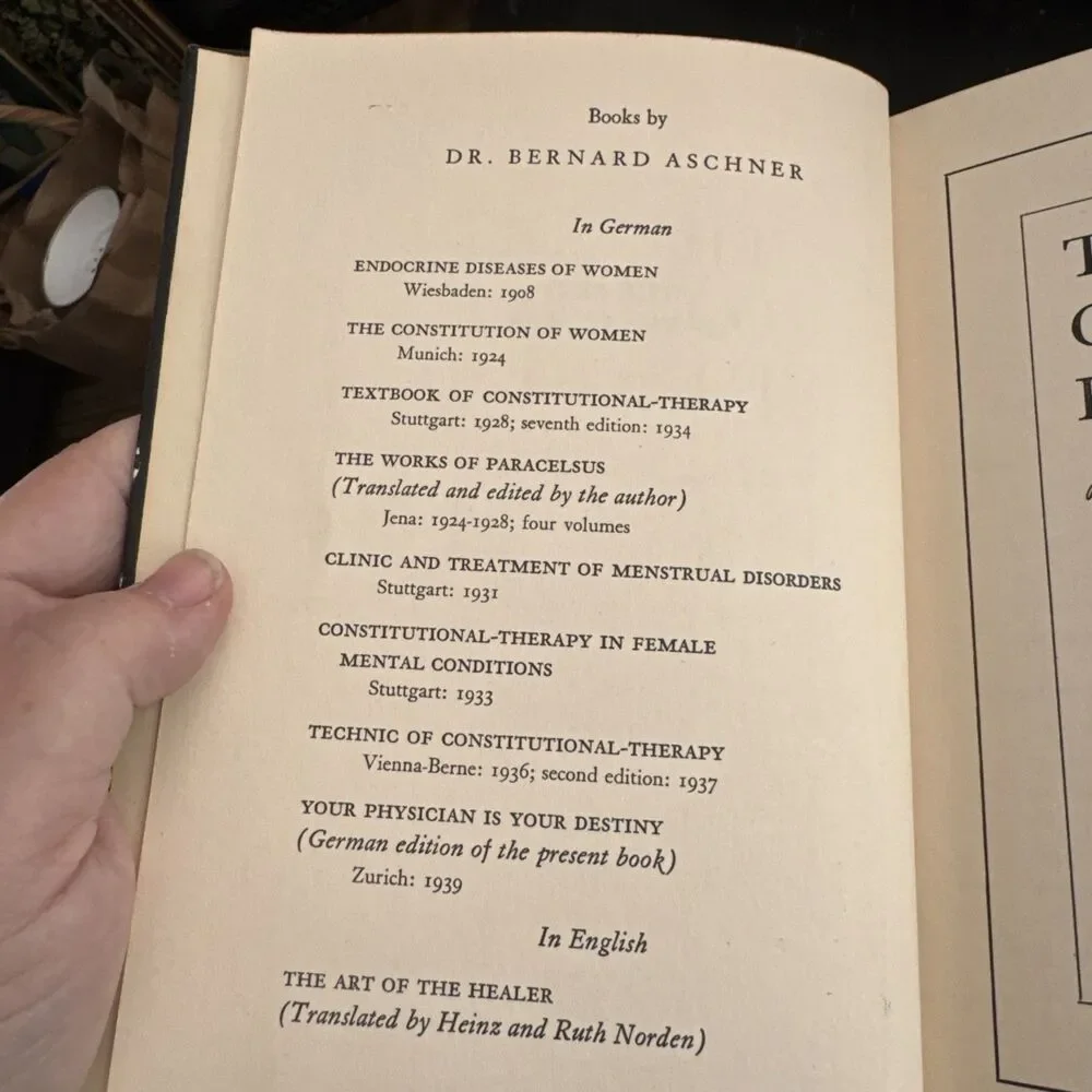 The Art of the Healer Bernard Aschner MD 1st Ed Holistic Medicine 1942 - Picture 4 of 14